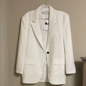 Bershka Women's Classic White Suit Jacket